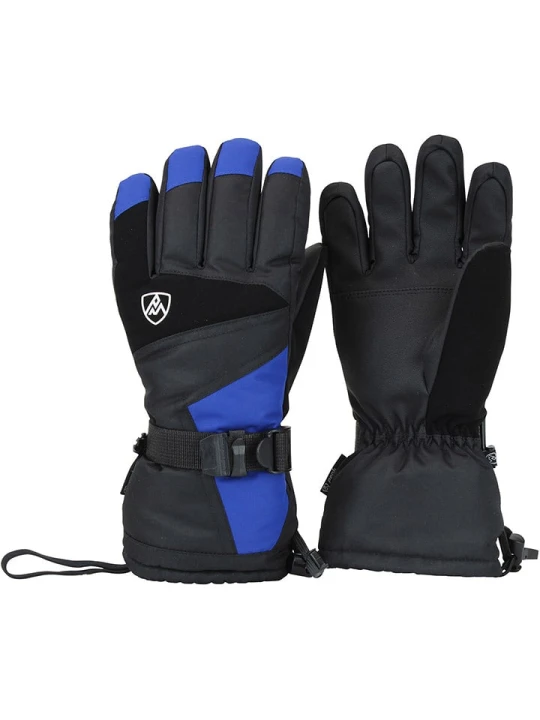 Zdjęcie produktu Peak Mountain Rękawiczki narciarskie "Mister" w kolorze czarno-niebieskim rozmiar: M/L