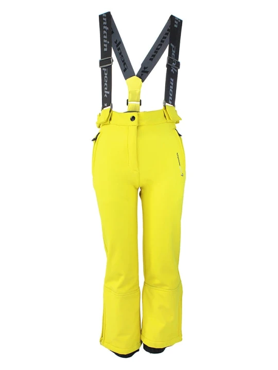 Zdjęcie produktu Peak Mountain Softshellowe spodnie narciarskie w kolorze żółtym rozmiar: 110