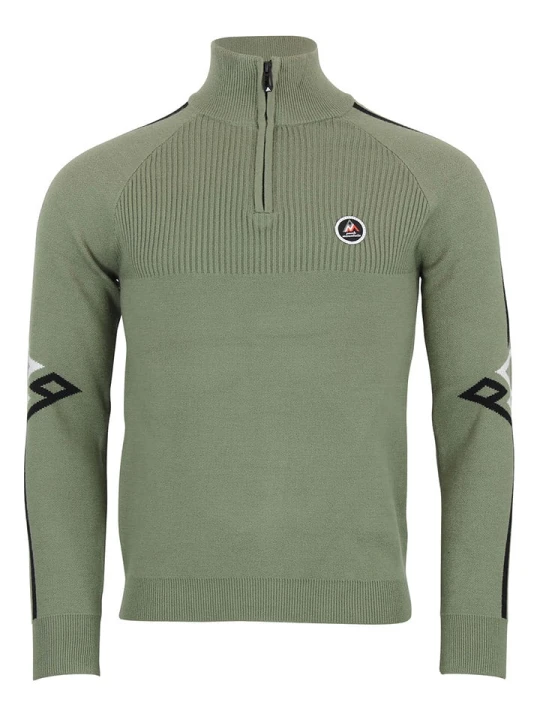 Zdjęcie produktu Peak Mountain Sweter "Ciao" w kolorze zielonym rozmiar: M