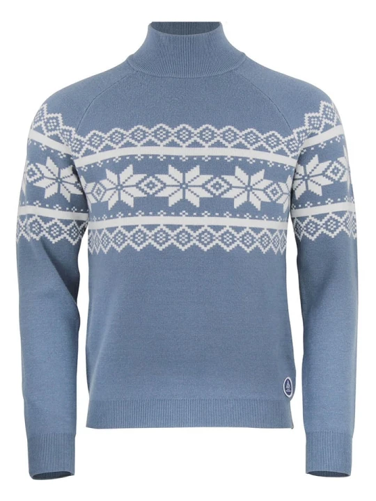 Zdjęcie produktu Peak Mountain Sweter "Clyde" w kolorze błękitnym rozmiar: L