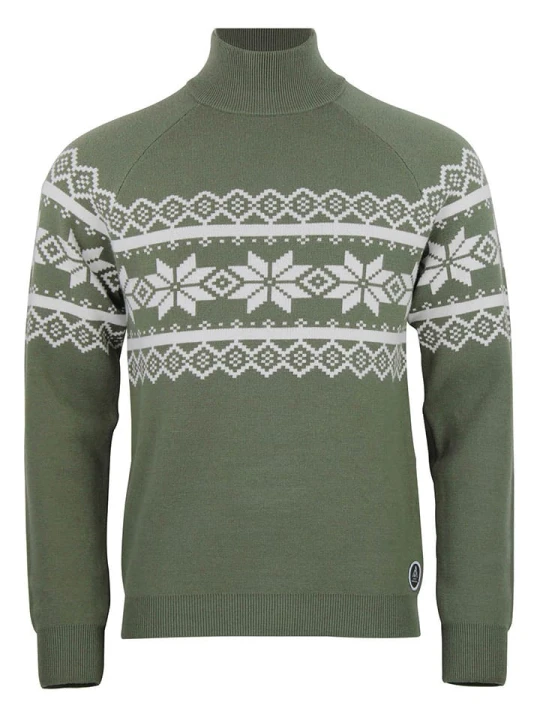 Zdjęcie produktu Peak Mountain Sweter "Clyde" w kolorze zielonym rozmiar: L