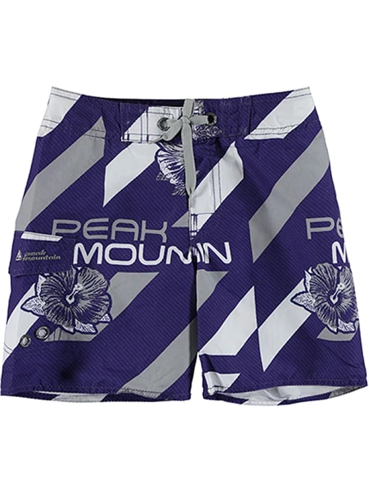 Zdjęcie produktu Peak Mountain Szorty kąpielowe w kolorze fioletowo-białym rozmiar: 140