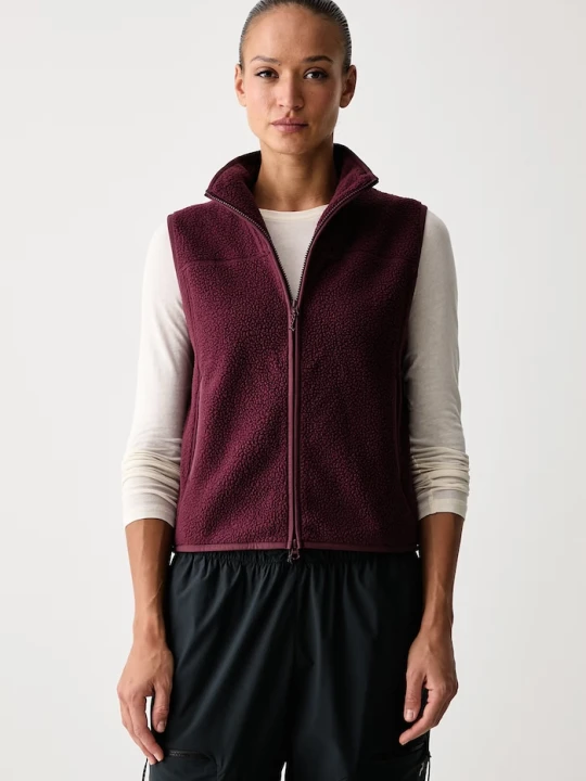 Zdjęcie produktu Peak Performance bluza bez rękawów damska polarowa NatureRush bordowy