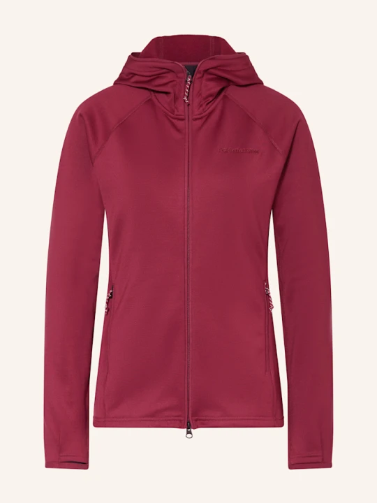 Zdjęcie produktu Peak Performance Kurtka Jako Warstwa Środkowa Zip Hood rot CIEMNOCZERWONY