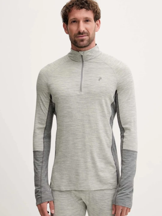 Zdjęcie produktu Peak Performance longsleeve funkcyjny z dodatkiem wełny Magic szary