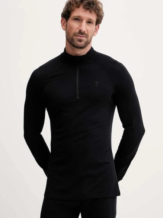Zdjęcie produktu Peak Performance longsleeve funkcyjny z dodatkiem wełny Magic czarny