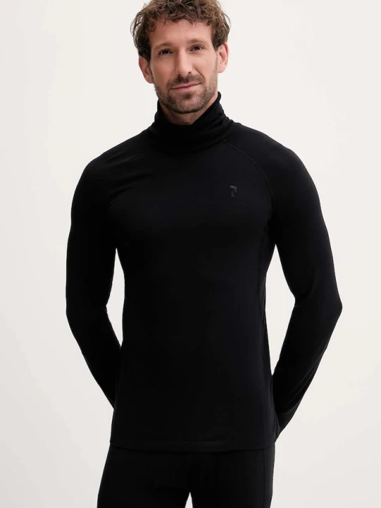 Zdjęcie produktu Peak Performance longsleeve funkcyjny z domieszką wełny Magic czarny