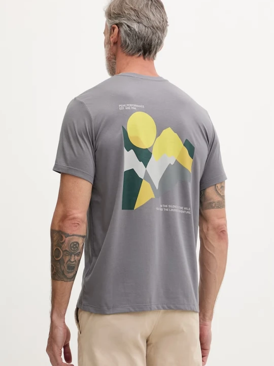 Zdjęcie produktu Peak Performance T-shirt męski Explore Graphic szary