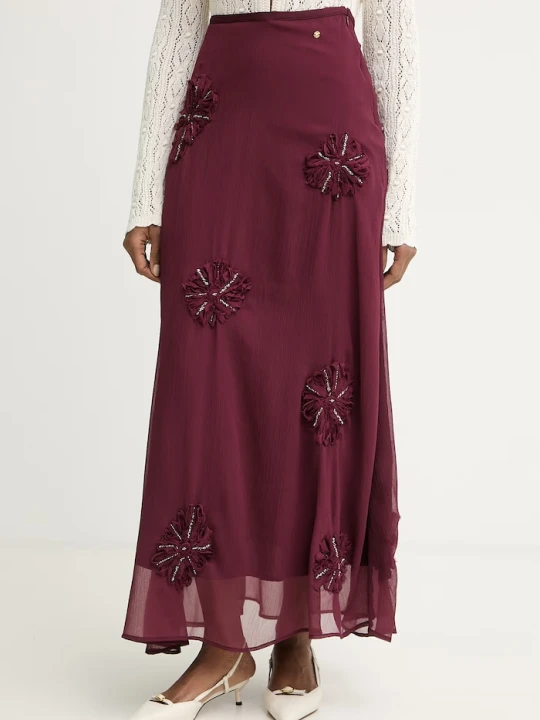 Zdjęcie produktu Pedro del Hierro spódnica bordowy