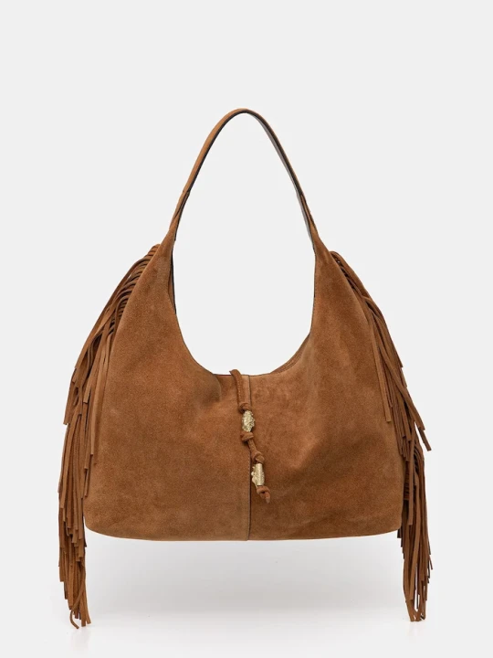 Zdjęcie produktu Pedro del Hierro torebka hobo damska skórzana brązowy