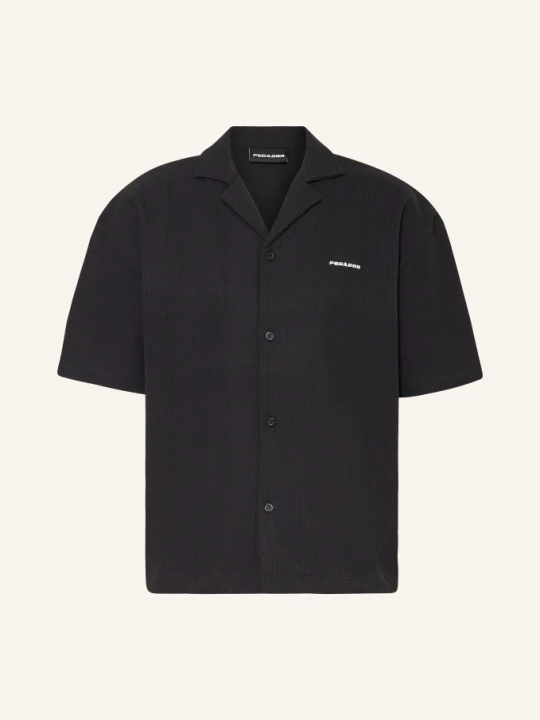 Zdjęcie produktu Pegador Wzorzysta Koszula Troy Comfort Fit Z Plisami schwarz CZARNY