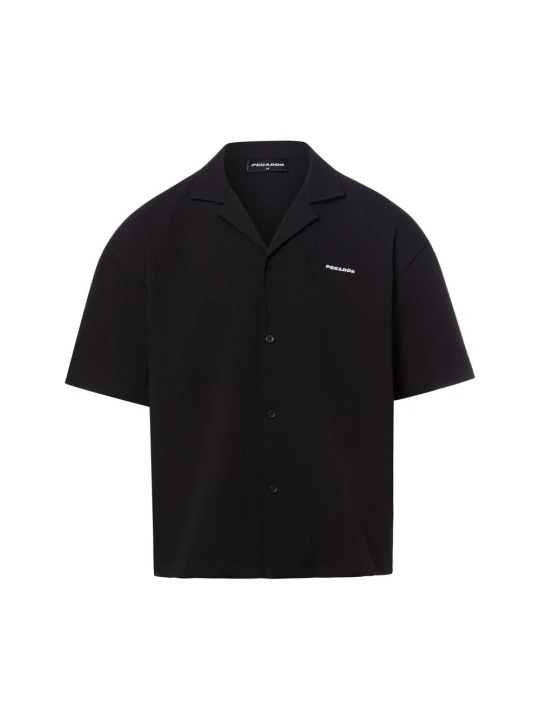 Zdjęcie produktu PEGADOR koszula casual - plisa Troy Mężczyźni Comfort Fit czarny