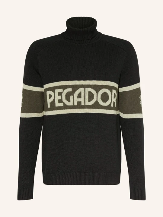 Zdjęcie produktu Pegador Sweter Z Golfem Lugano schwarz czarny