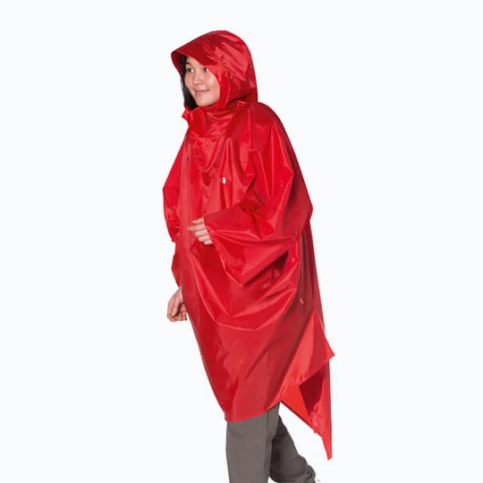 Zdjęcie produktu Peleryna przeciwdeszczowa Tatonka Poncho 2 red