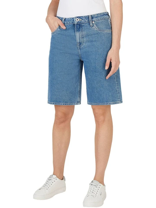 Zdjęcie produktu Pepe Jeans Bermudy dżinsowe w kolorze niebieskim rozmiar: W34