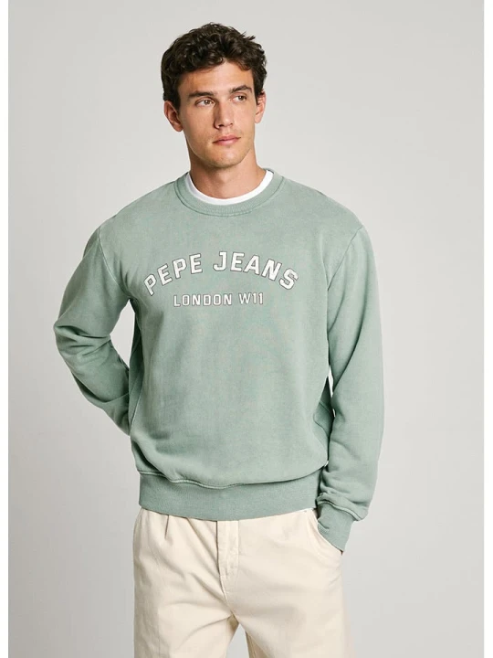 Zdjęcie produktu Pepe Jeans Bluza "Aldridge" w kolorze zielonym rozmiar: XS