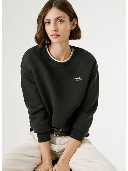 Zdjęcie produktu Pepe Jeans Bluza "Babi" w kolorze czarnym rozmiar: XS