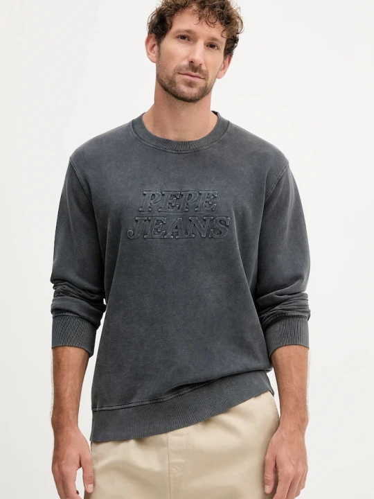 Zdjęcie produktu Pepe Jeans bluza bawełniana DARIUS CREW szary