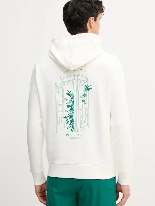 Zdjęcie produktu Pepe Jeans bluza bawełniana DOMINIC HOODIE biały