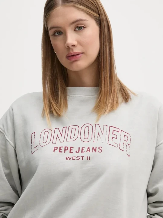 Zdjęcie produktu Pepe Jeans bluza bawełniana FIORELINA szary