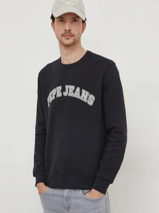 Zdjęcie produktu Pepe Jeans bluza bawełniana Raven czarny