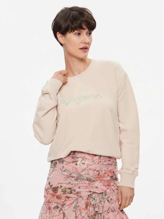 Zdjęcie produktu Pepe Jeans Bluza Lana PL581430 Écru Regular Fit Kremowy