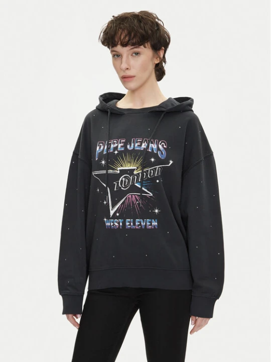 Zdjęcie produktu Pepe Jeans Bluza Lilian PL581469 Czarny Loose Fit