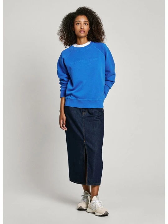 Zdjęcie produktu Pepe Jeans Bluza "Lindy" w kolorze niebieskim rozmiar: L
