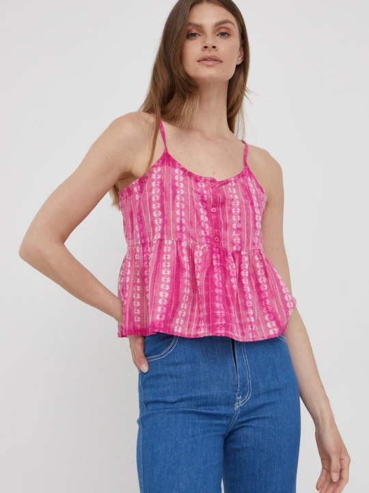 Zdjęcie produktu Pepe Jeans bluzka bawełniana PAM różowy