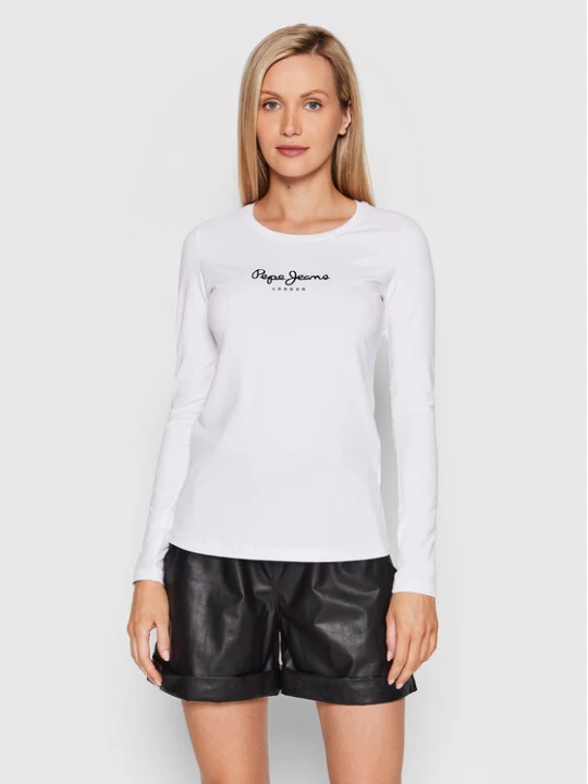 Zdjęcie produktu Pepe Jeans Bluzka New Virginia PL505203 Biały Slim Fit