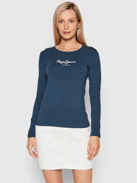 Zdjęcie produktu Pepe Jeans Bluzka New Virginia PL505203 Granatowy Slim Fit