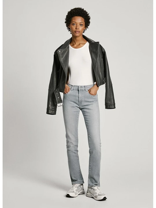 Zdjęcie produktu Pepe Jeans Dżinsy - Slim fit - w kolorze jasnoszarym rozmiar: W26 / L30