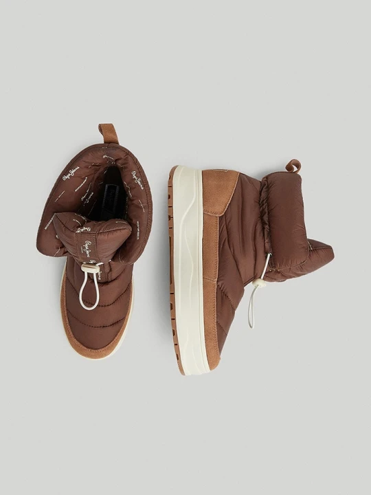 Zdjęcie produktu Pepe Jeans FOOTWEAR Botki zimowe "Kore Snow" w kolorze brązowym rozmiar: 40