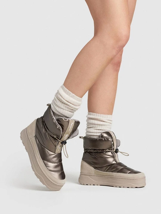 Zdjęcie produktu Pepe Jeans FOOTWEAR Botki zimowe "Kore" w kolorze beżowym rozmiar: 39