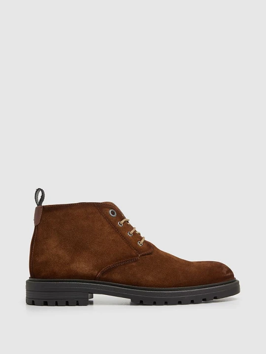 Zdjęcie produktu Pepe Jeans FOOTWEAR Skórzane botki "Logan" w kolorze jasnobrązowym rozmiar: 40