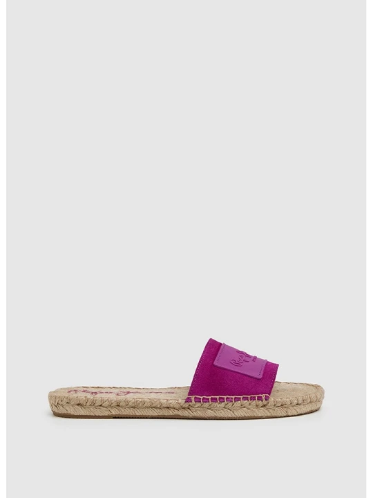 Zdjęcie produktu Pepe Jeans FOOTWEAR Skórzane klapki w kolorze różowym rozmiar: 36