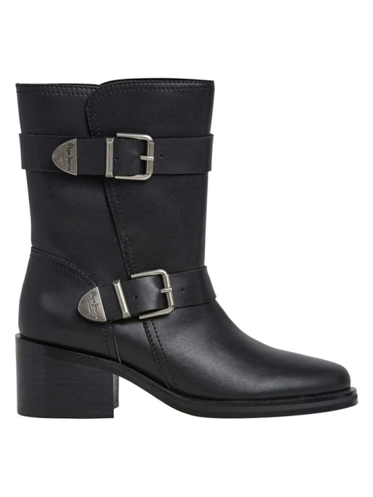 Zdjęcie produktu Pepe Jeans FOOTWEAR Skórzane kozaki w kolorze czarnym rozmiar: 41