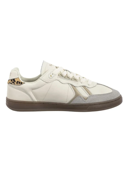 Zdjęcie produktu Pepe Jeans FOOTWEAR Skórzane sneakersy "Ball" w kolorze kremowo-szarym rozmiar: 38