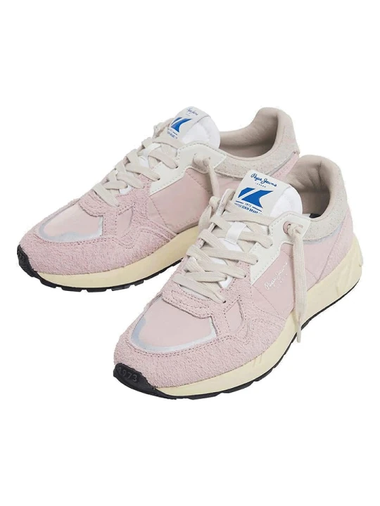 Zdjęcie produktu Pepe Jeans FOOTWEAR Skórzane sneakersy "Marlon" w kolorze jasnoróżowym rozmiar: 40