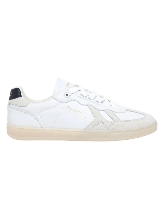 Zdjęcie produktu Pepe Jeans FOOTWEAR Skórzane sneakersy w kolorze białym rozmiar: 45
