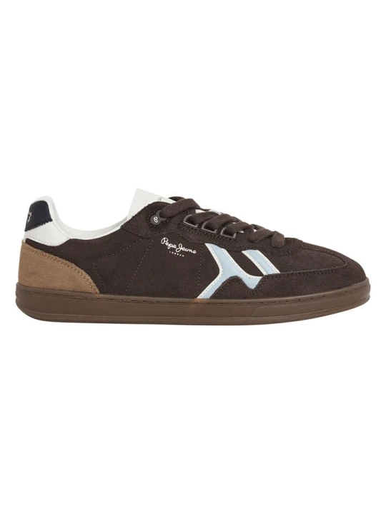 Zdjęcie produktu Pepe Jeans FOOTWEAR Skórzane sneakersy w kolorze brązowym rozmiar: 46