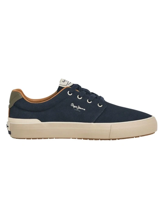 Zdjęcie produktu Pepe Jeans FOOTWEAR Skórzane sneakersy w kolorze granatowym rozmiar: 43