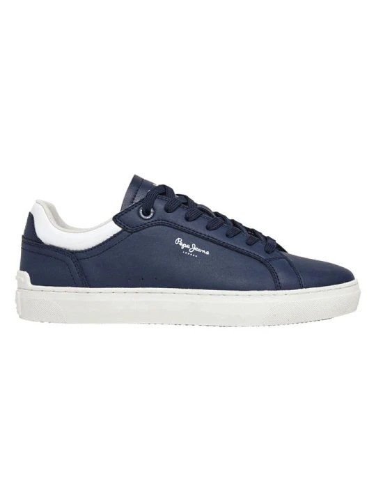 Zdjęcie produktu Pepe Jeans FOOTWEAR Skórzane sneakersy w kolorze granatowym rozmiar: 41