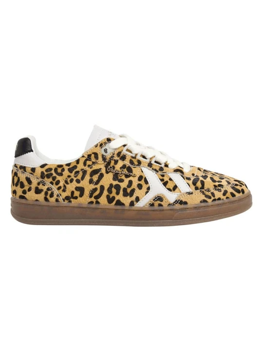 Zdjęcie produktu Pepe Jeans FOOTWEAR Skórzane sneakersy w kolorze jasnobrązowym rozmiar: 37
