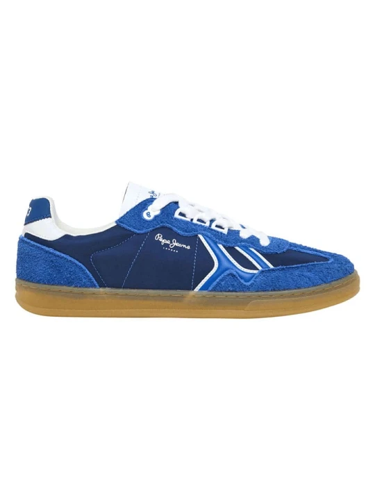 Zdjęcie produktu Pepe Jeans FOOTWEAR Skórzane sneakersy w kolorze niebieskim rozmiar: 42