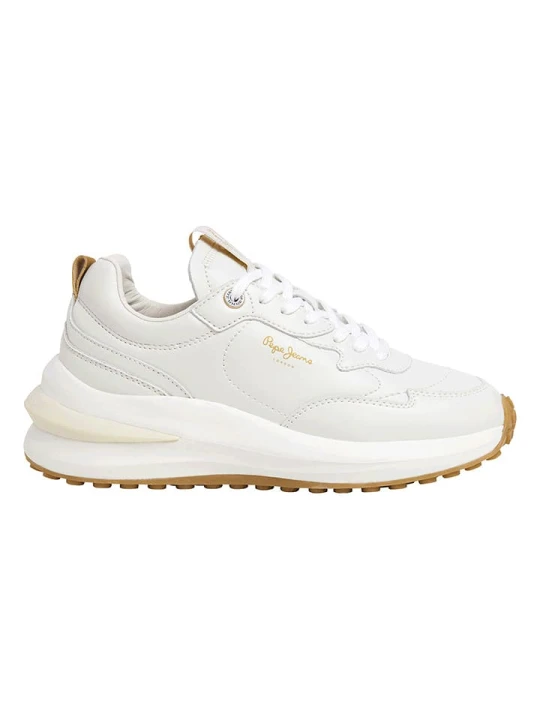Zdjęcie produktu Pepe Jeans FOOTWEAR Skórzane sneakersy "Winslow Action" w kolorze białym rozmiar: 40