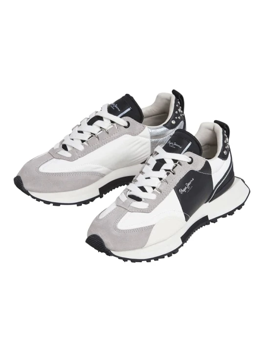 Zdjęcie produktu Pepe Jeans FOOTWEAR Sneakersy "Archer" w kolorze szaro-białym rozmiar: 38