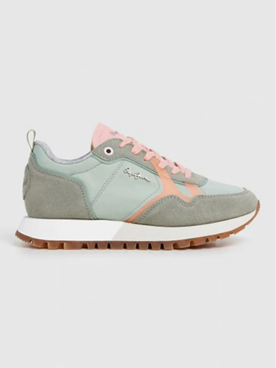 Zdjęcie produktu Pepe Jeans FOOTWEAR Sneakersy "Ari Snug" w kolorze turkusowo-jasnoróżowym rozmiar: 39