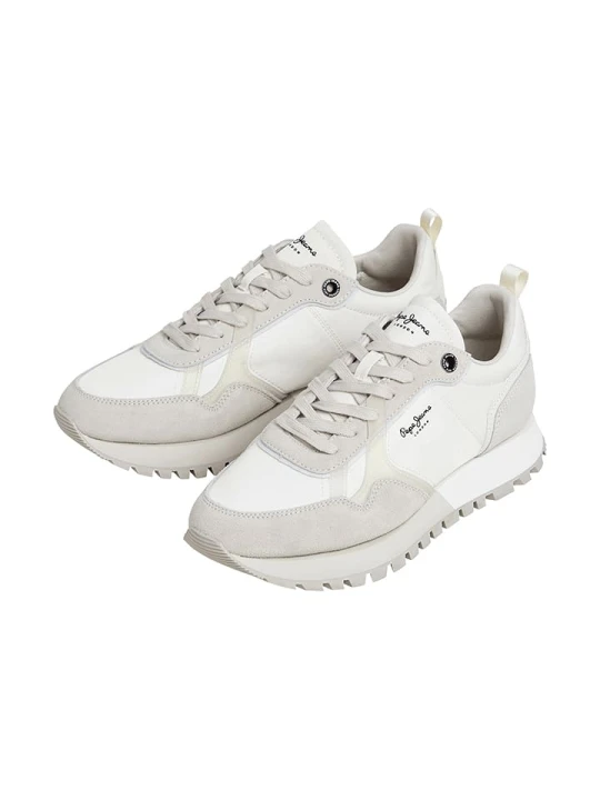 Zdjęcie produktu Pepe Jeans FOOTWEAR Sneakersy "Ari" w kolorze kremowym rozmiar: 44