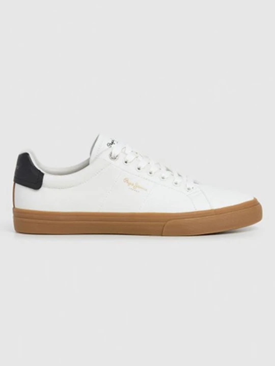 Zdjęcie produktu Pepe Jeans FOOTWEAR Sneakersy "Kenton Base" w kolorze biało-granatowym rozmiar: 42